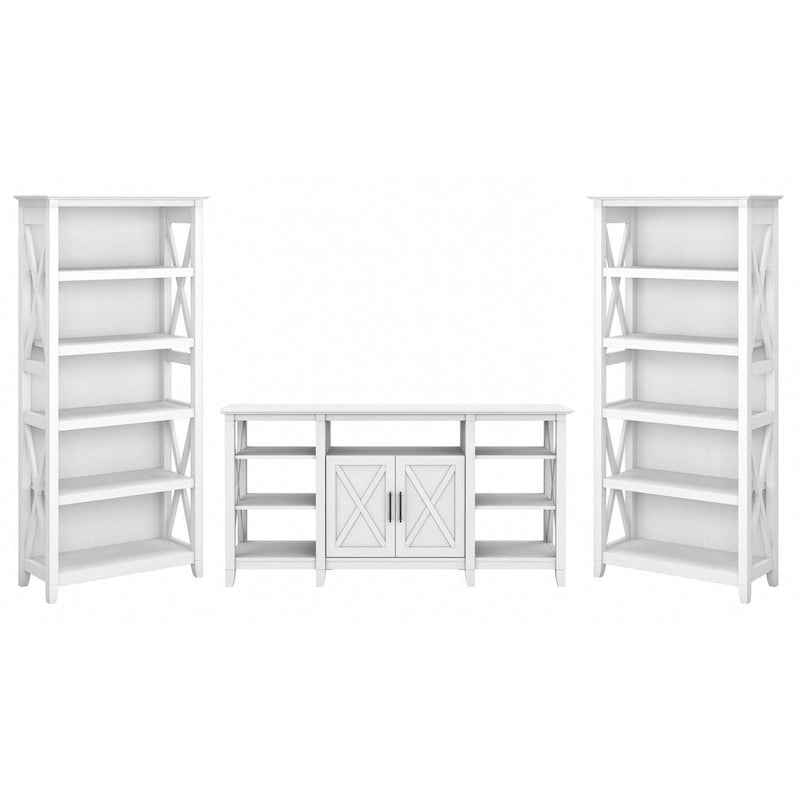 Meuble TV de ferme haut avec 2 bibliothèques par