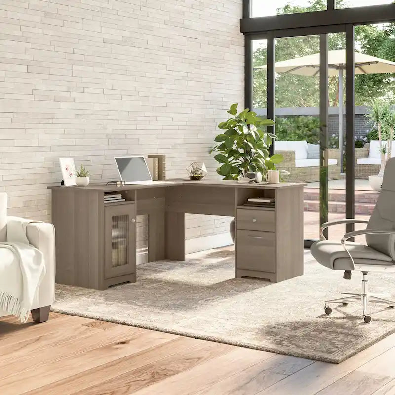 Bureau d'angle avec rangements Cabot 60W par