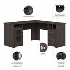 Bureau d'angle avec rangements Cabot 60W par