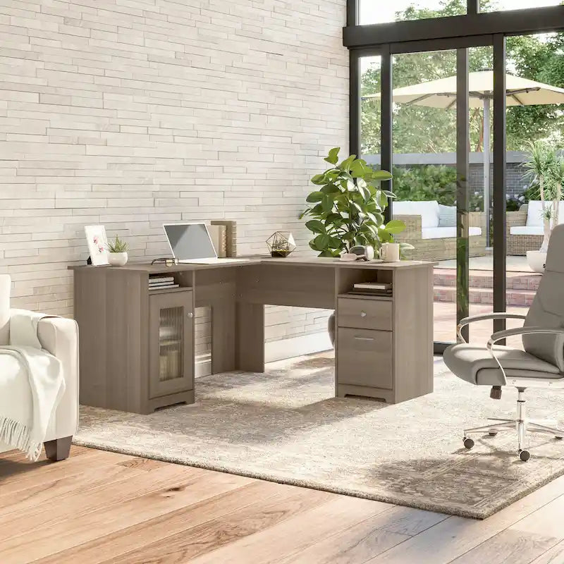 Bureau d'angle avec rangements Cabot 60W par