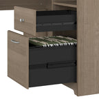 Bureau d'angle avec rangements Cabot 60W par