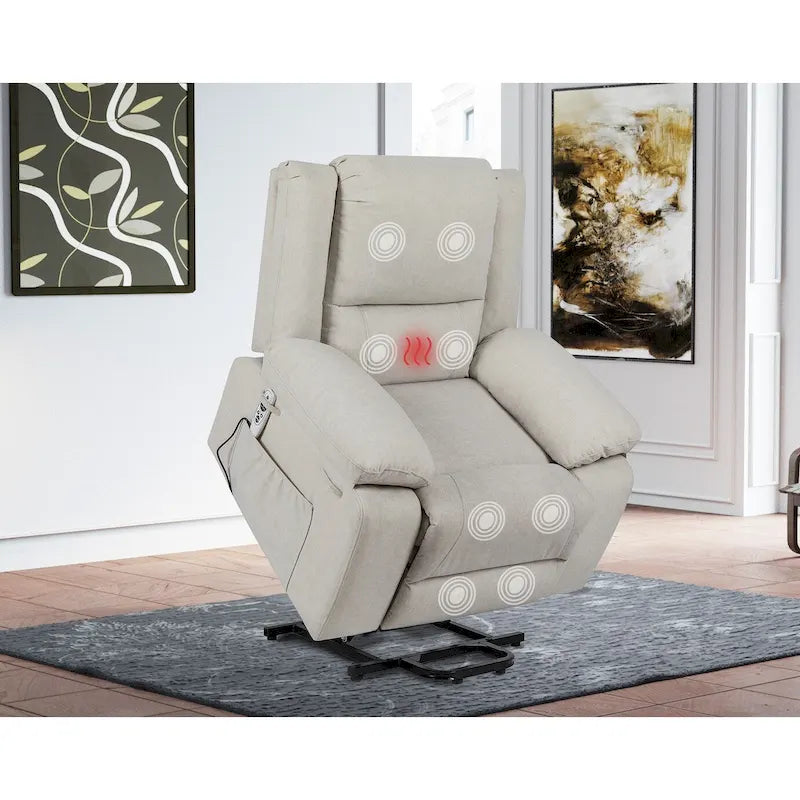Fauteuil inclinable électrique releveur avec massage