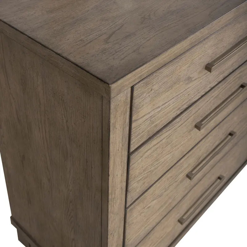 Commode 8 tiroirs beige bruni
