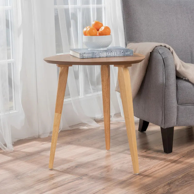 Table d'appoint en bois Mid-Century Hoyt par - 20 L x 20 l x 22.75 H