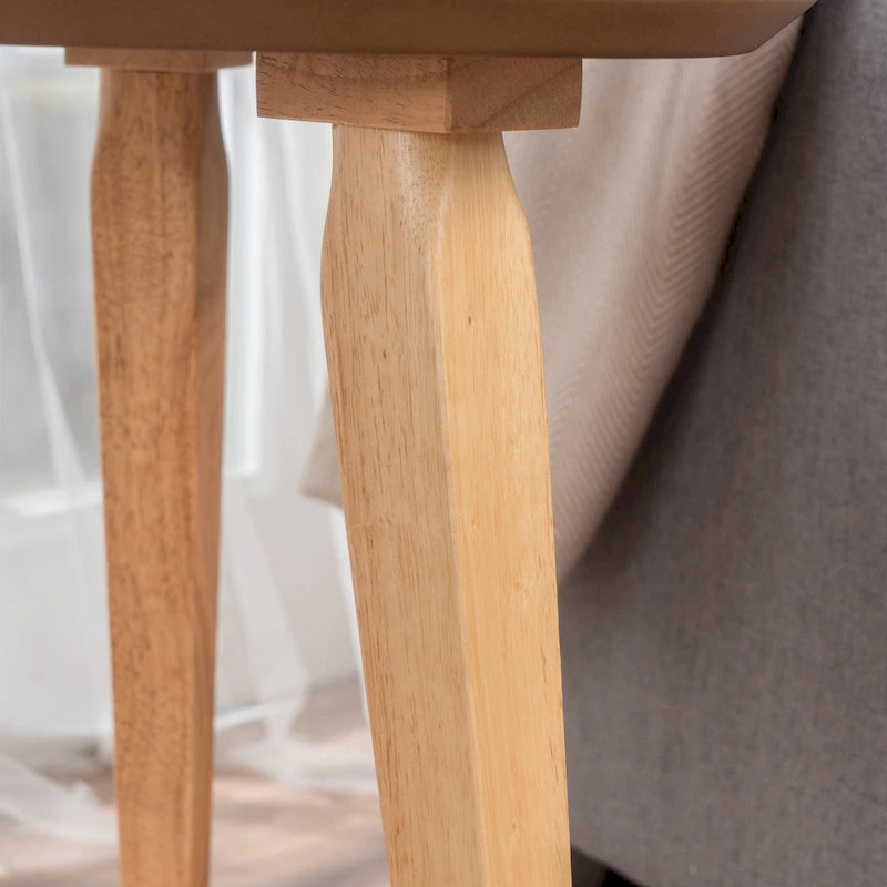 Table d'appoint en bois Mid-Century Hoyt par - 20 L x 20 l x 22.75 H