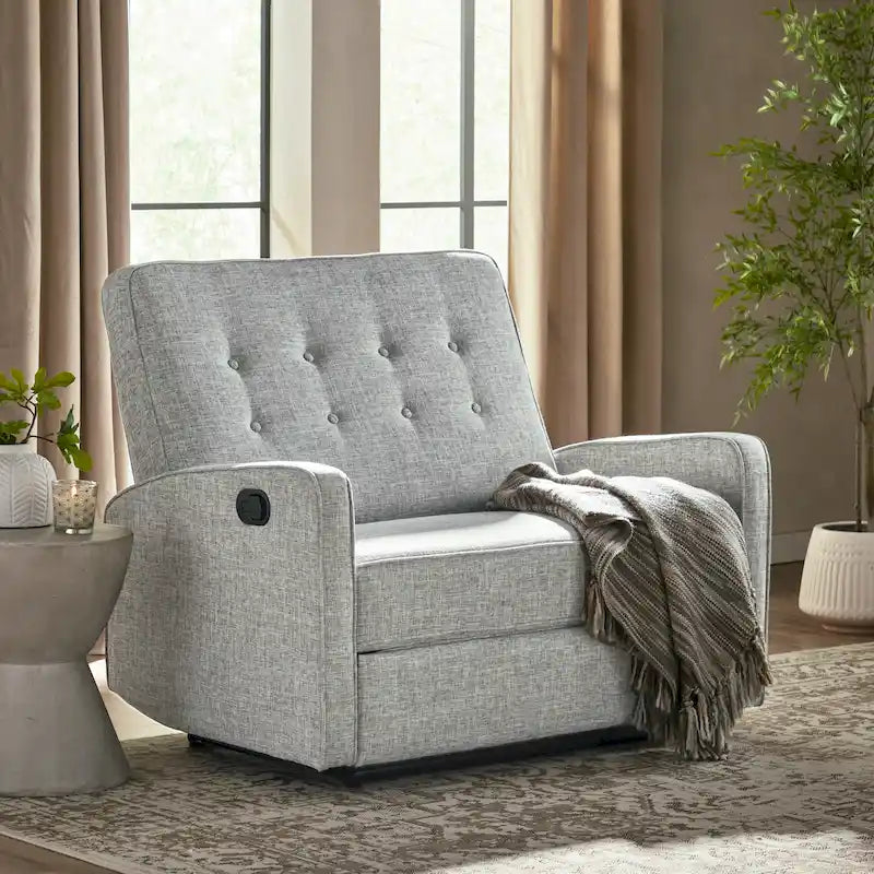 Fauteuil inclinable surdimensionné capitonné Calliope par