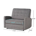 Fauteuil inclinable surdimensionné capitonné Calliope par