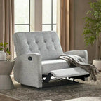 Fauteuil inclinable surdimensionné capitonné Calliope par