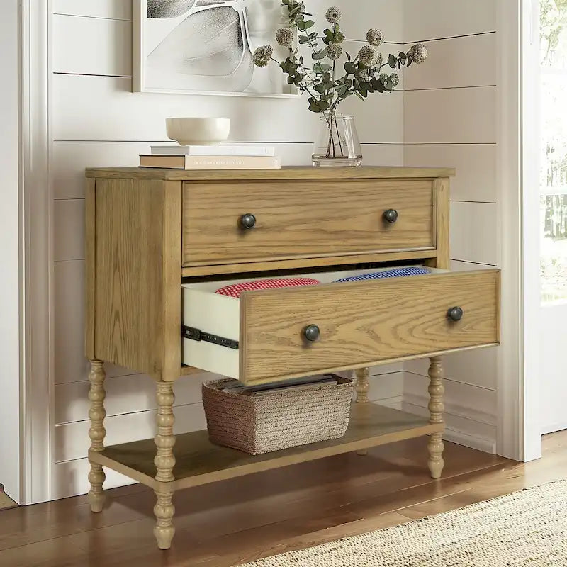 Commode d'appoint 2 tiroirs Beckett