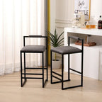 Tabourets de bar modernes Chaises de salle à manger avec repose-pieds pour cuisine