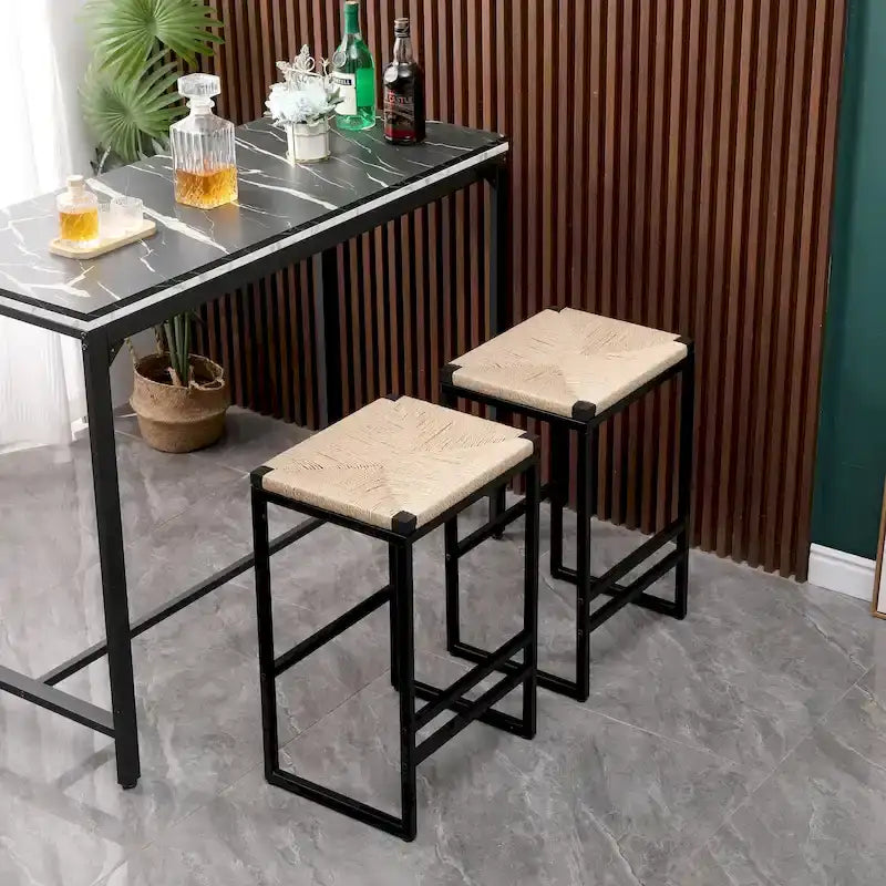 Tabourets de bar modernes Chaises de salle à manger avec repose-pieds pour cuisine