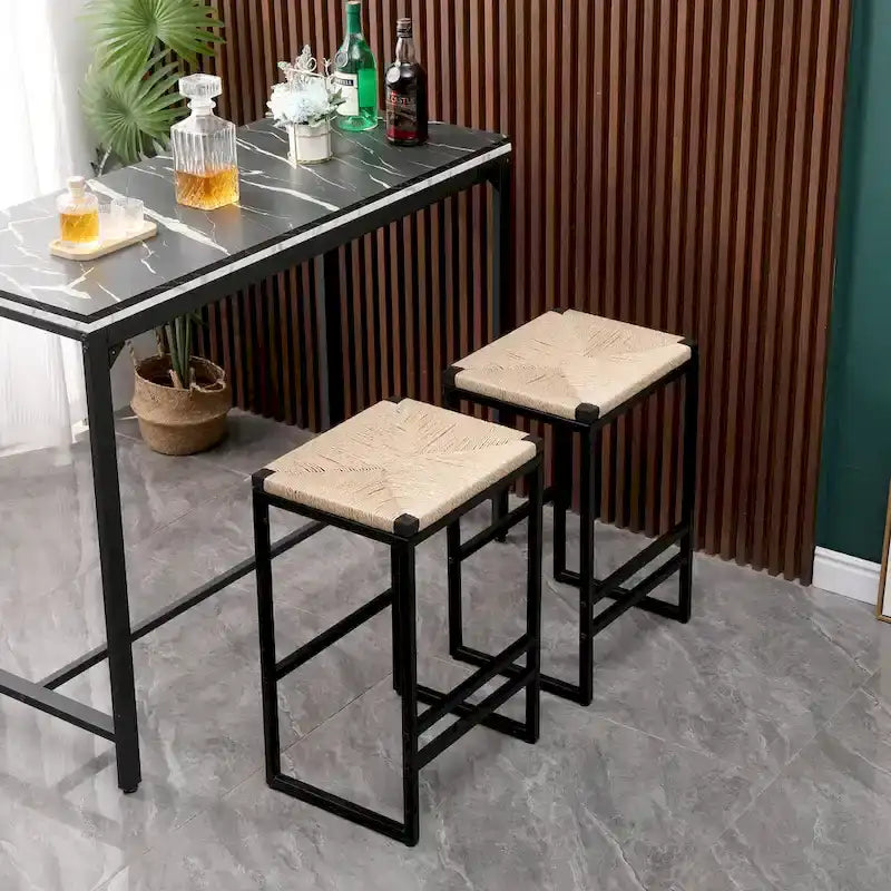 Tabourets de bar modernes Chaises de salle à manger avec repose-pieds pour cuisine