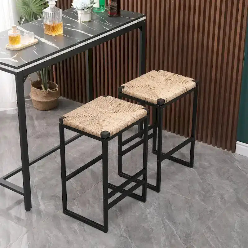 Tabourets de bar modernes Chaises de salle à manger avec repose-pieds pour cuisine