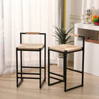 Tabourets de bar modernes Chaises de salle à manger avec repose-pieds pour cuisine