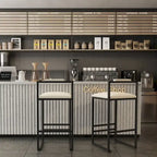 Tabourets de bar modernes Chaises de salle à manger avec repose-pieds pour cuisine