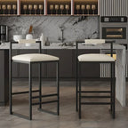 Tabourets de bar modernes Chaises de salle à manger avec repose-pieds pour cuisine