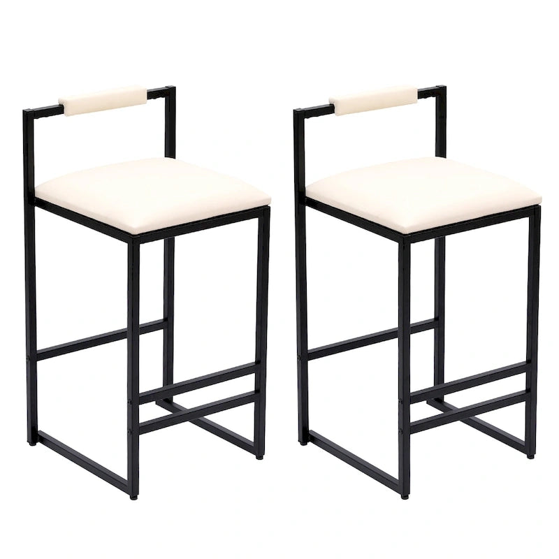 Tabourets de bar modernes Chaises de salle à manger avec repose-pieds pour cuisine