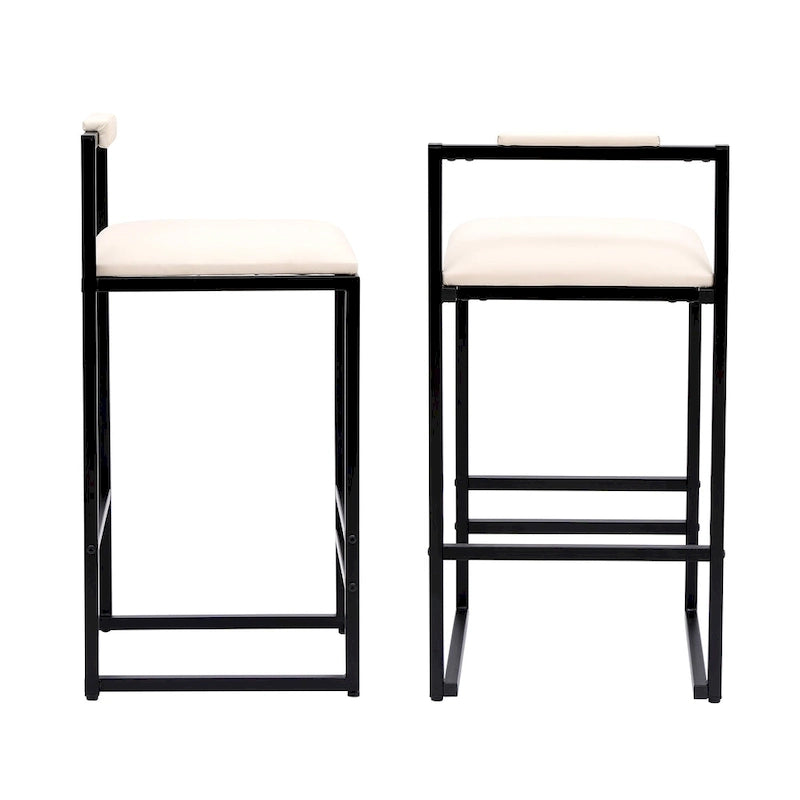 Tabourets de bar modernes Chaises de salle à manger avec repose-pieds pour cuisine