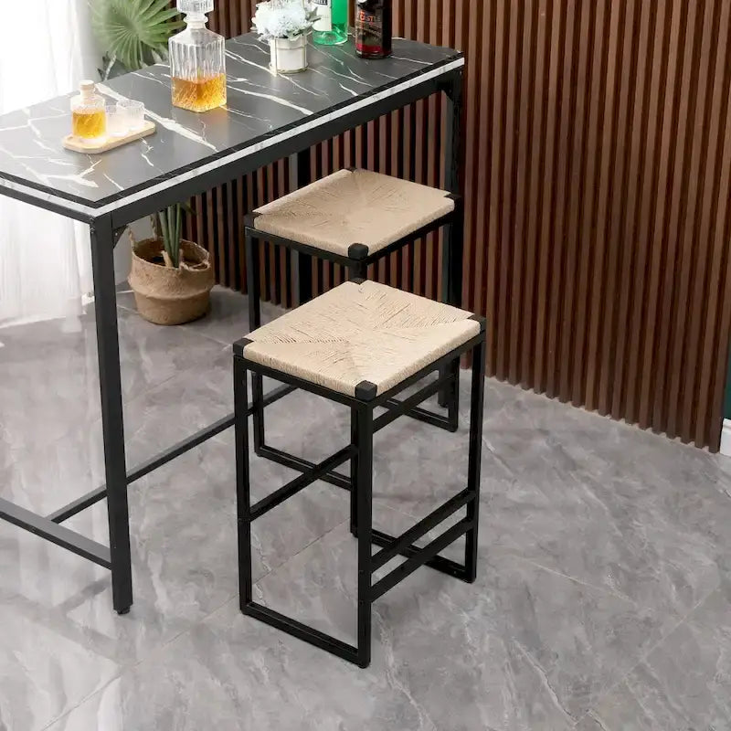 Tabourets de bar modernes Chaises de salle à manger avec repose-pieds pour cuisine
