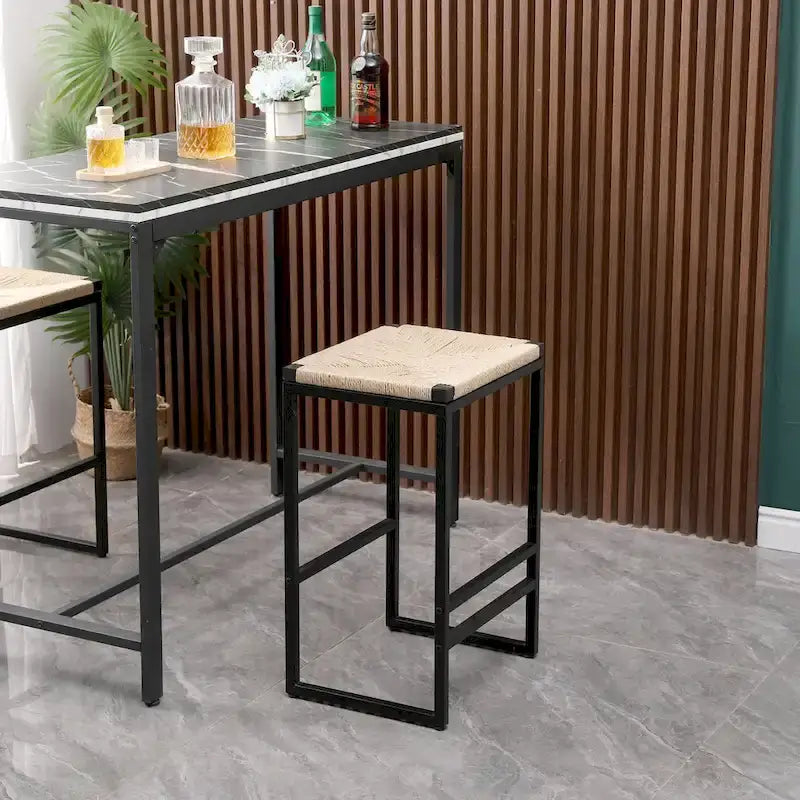 Tabourets de bar modernes Chaises de salle à manger avec repose-pieds pour cuisine