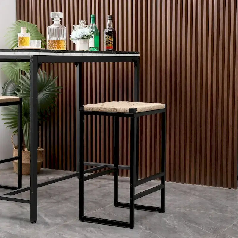 Tabourets de bar modernes Chaises de salle à manger avec repose-pieds pour cuisine