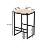 Tabourets de bar modernes Chaises de salle à manger avec repose-pieds pour cuisine