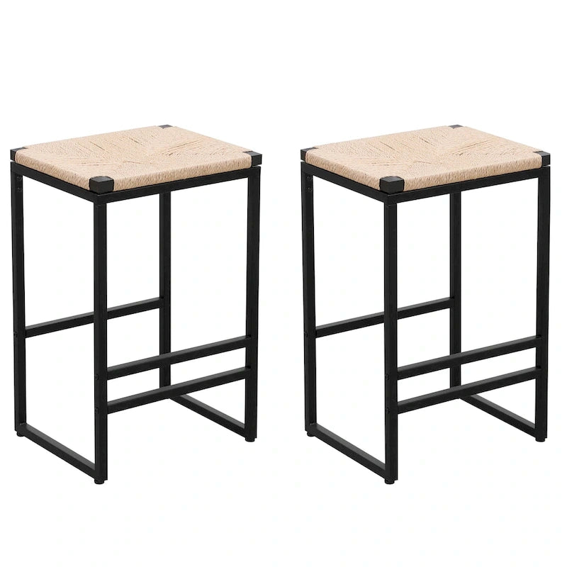 Tabourets de bar modernes Chaises de salle à manger avec repose-pieds pour cuisine