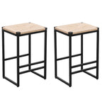 Tabourets de bar modernes Chaises de salle à manger avec repose-pieds pour cuisine
