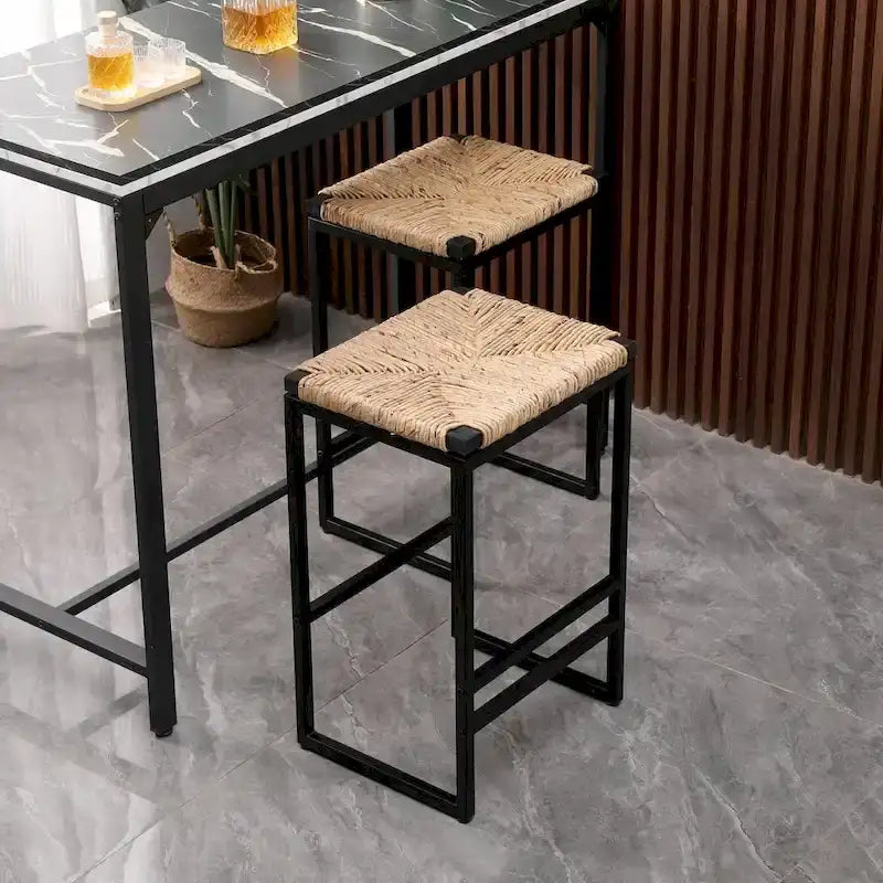 Tabourets de bar modernes Chaises de salle à manger avec repose-pieds pour cuisine