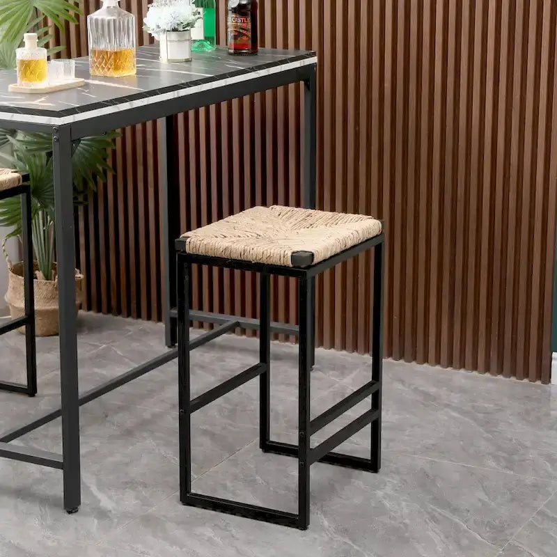 Tabourets de bar modernes Chaises de salle à manger avec repose-pieds pour cuisine