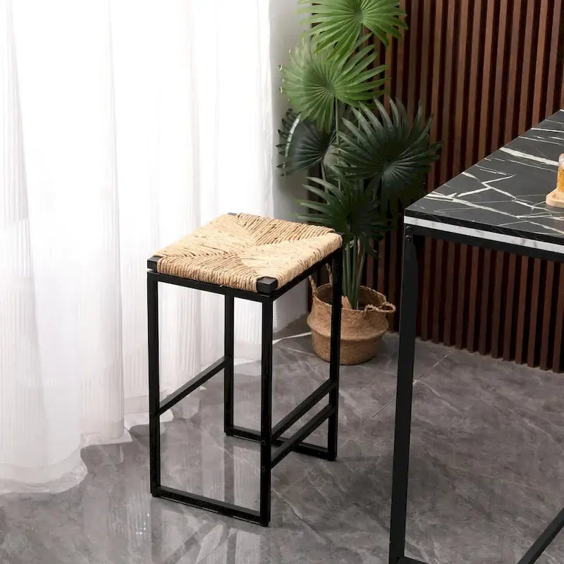 Tabourets de bar modernes Chaises de salle à manger avec repose-pieds pour cuisine