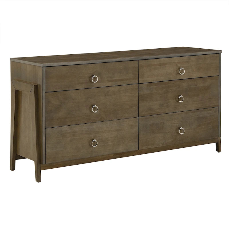 Commode en bois à 6 tiroirs