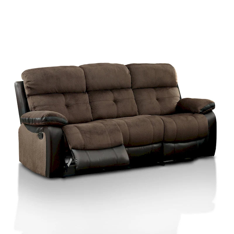 Canapé inclinable Ferg Transitional en tissu Champion marron par