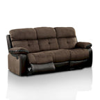 Canapé inclinable Ferg Transitional en tissu Champion marron par