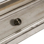 Ensemble de table de salon Heartland Antique White 3 pièces avec table basse et tables d'appoint