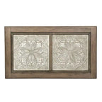Ensemble de table de salon Heartland Antique White 3 pièces avec table basse et tables d'appoint
