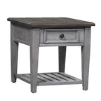 Ensemble de table de salon Heartland Antique White 3 pièces avec table basse et tables d'appoint