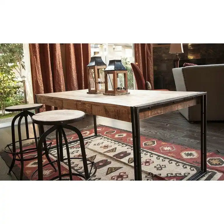 Table à manger Timbergirl en manguier recyclé, fait main (Inde)