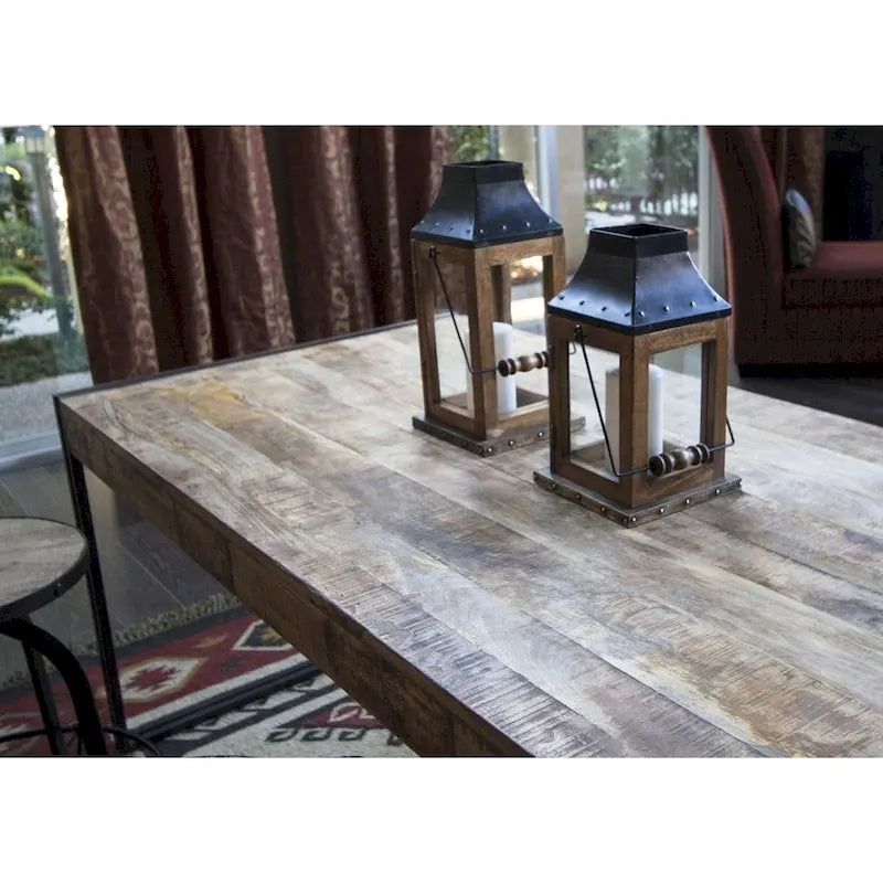 Table à manger Timbergirl en manguier recyclé, fait main (Inde)