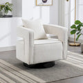 Fauteuil pivotant simple rembourré en bouclette 29W