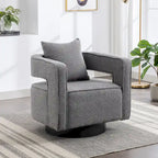 Fauteuil pivotant simple rembourré en bouclette 29W
