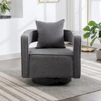 Fauteuil pivotant simple rembourré en bouclette 29W