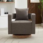 Fauteuil pivotant simple rembourré en bouclette 29W