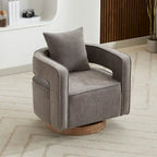 Fauteuil pivotant simple rembourré en bouclette 29W