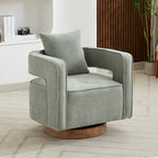 Fauteuil pivotant simple rembourré en bouclette 29W