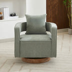 Fauteuil pivotant simple rembourré en bouclette 29W