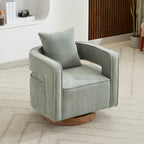 Fauteuil pivotant simple rembourré en bouclette 29W