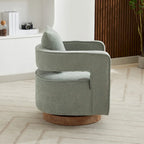 Fauteuil pivotant simple rembourré en bouclette 29W