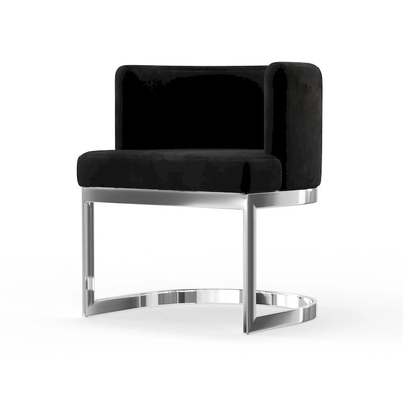 Chaise de salle à manger à dossier cabriolet