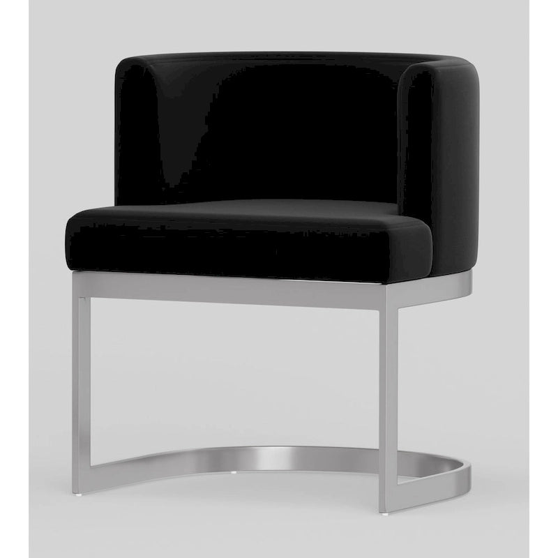 Chaise de salle à manger à dossier cabriolet